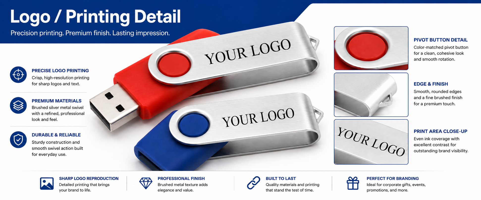 Personalized USB Flash Drives for Corporate Gifts, Promotions and Retail