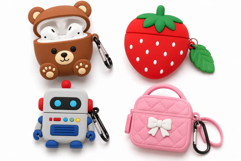 Custom PVC earbud cases for festivals, conferences and branded event merchandise.