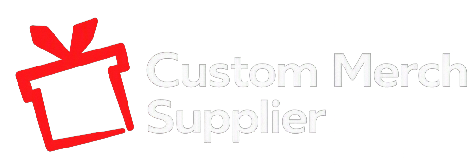 custom merch supplier white logo