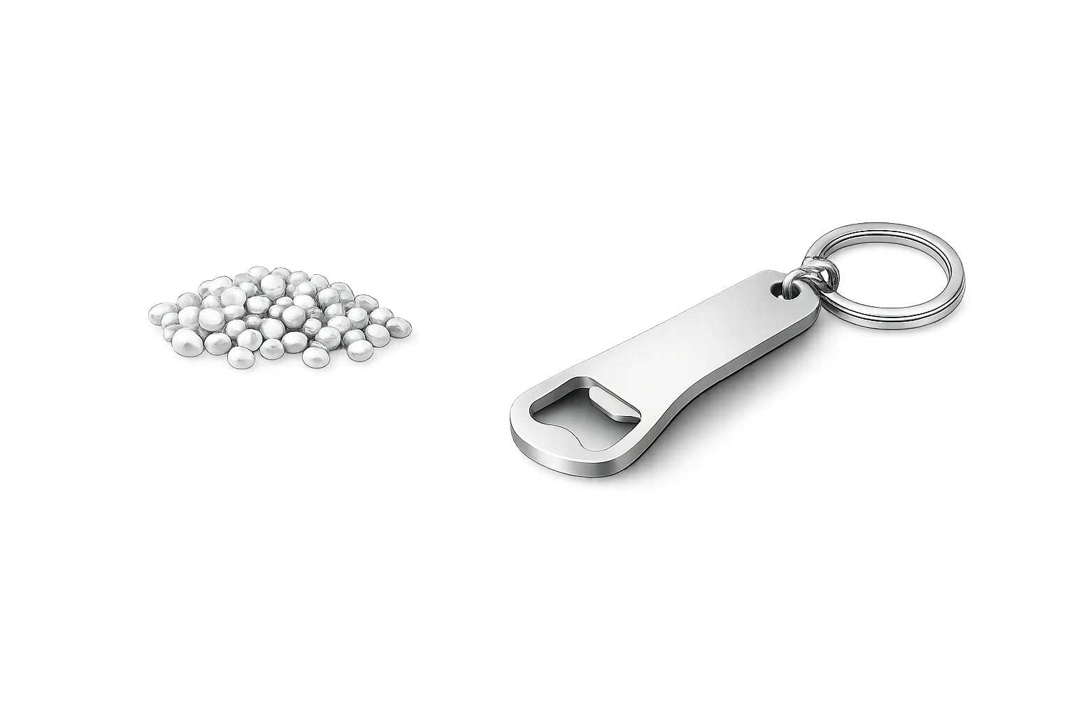 Metal material used for premium custom promotional products and corporate gifts